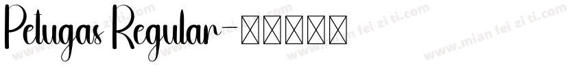 Petugas Regular字体转换